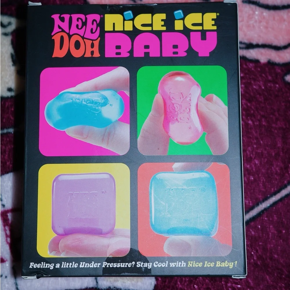 NeeDoh Nice Ice Baby Pack - Pink, Blue, Purple Stress Squish Toys